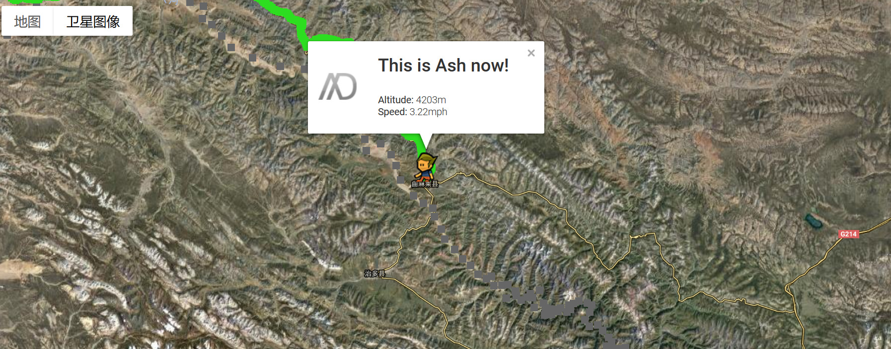 GPS卫星定位图像显示Ash目前所在位置.jpg